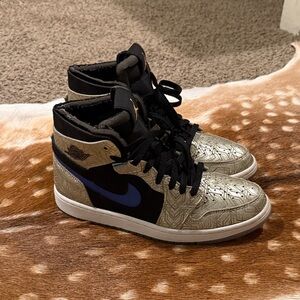 Air Jordan 1 Zoom Air CMFT GC Team Gold Bright Concord Black Men’s 9